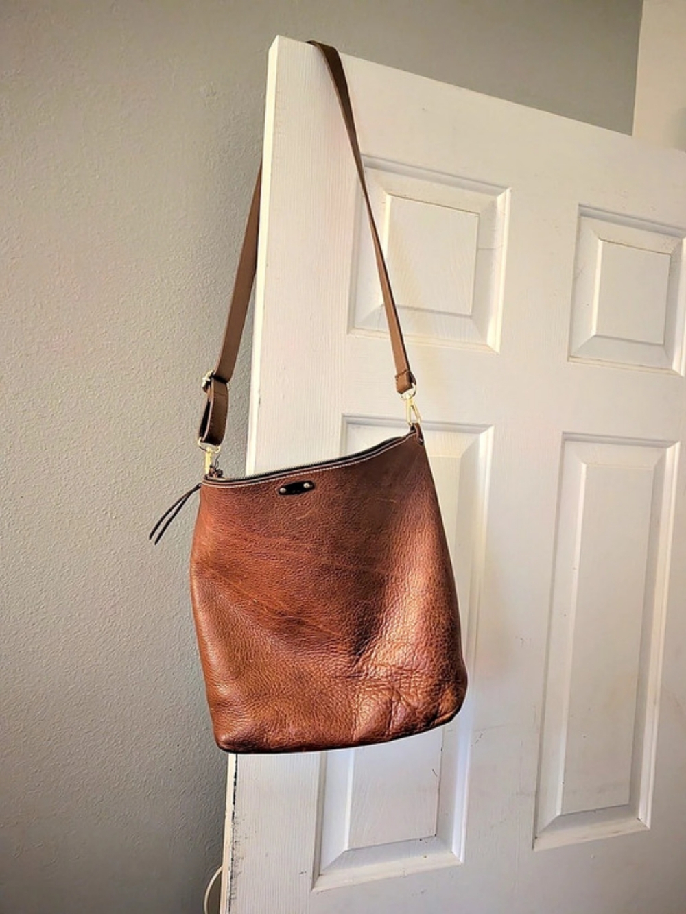 American Leather Co. Brown Leather Shoulder Bag